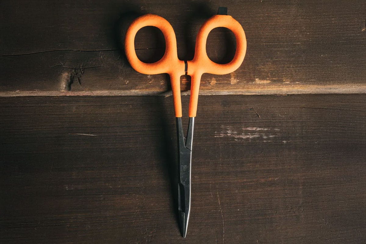 Dr. Slick Crossfire Scissor Clamp - 6"- Scissor Clamp - Half Smooth/Half Cross Hatch