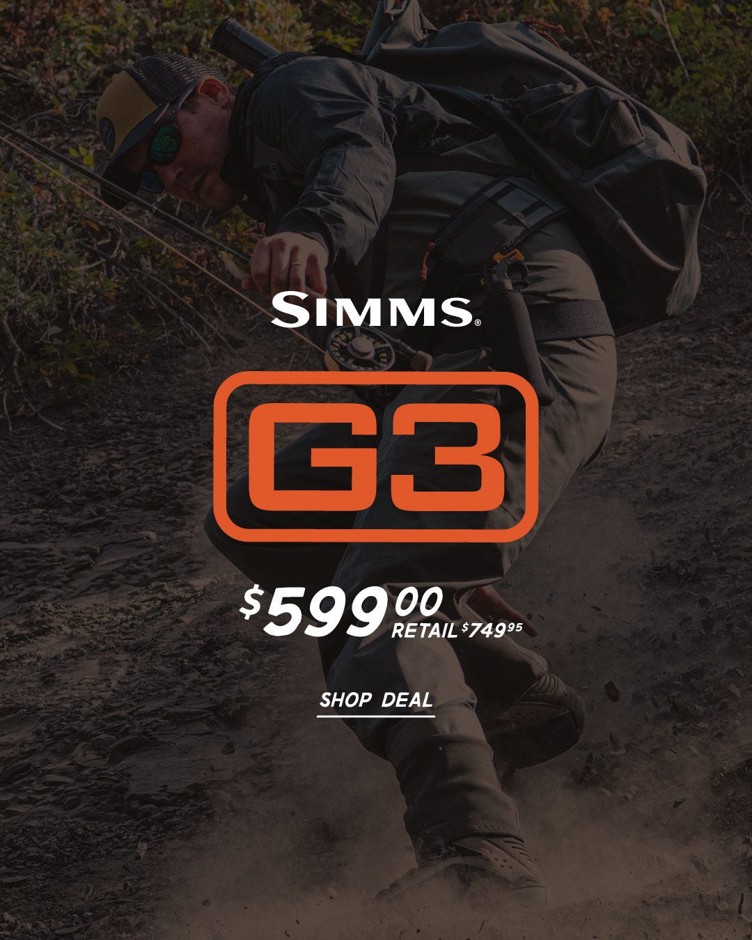 Shop Sale Simms G3 Guide Wader on Sale